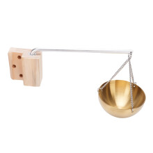 Sauna Essential Oil Holder Golden Stainless Steel 12CM Round Spa Aromatherapy Cup Stand