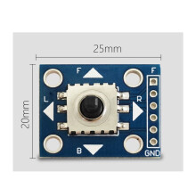 2X 5-Weg Navigatietoetsmodule 5D Rocker Microcontroller Multifunctionele Draagbare Handige Toetsenbordschakelaarmodule