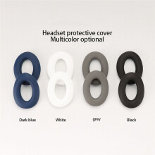 Ear Pads for QC45/QC35/QC25/QC15 Earphone Silicone Protective Case Earmuff Headband Repair Parts Gray
