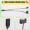 Computer ARGB Controller PC Case RESET Control  to ARGB Reset Power Cable PC 5V 3Pin Lighting Controller Black 5