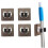 4 Pack Self Adhesive Broom Mop Holder, NoDrill Wall Mounted Organizer Rack for Kitchen Bathroom MultiColor 1