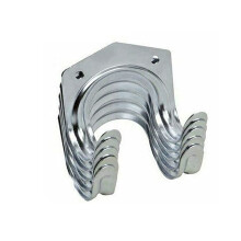 Wall Mount Storage Hooks 15 Pcs Heavy Duty Metal Double Hanger Set for Garage and Garden Organization