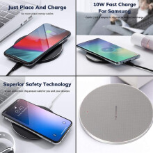 10W Schnell LadegeräT Kompatibel für 8 /8/X/Xs/Xs Max für S9/S9 /S8 Kabellos Aufladen Pad