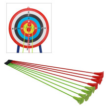6 Pack Child Sucker Bow Accessories Solid Glass Fiber Outdoor Archery Suction Cup Outdoor Child Bow Equipment Toy Red
