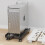 Adjustable Computer Tower Stand with Lockable Wheels, Mobile CPU Holder Under Desk for Gaming PC, Black/White 2