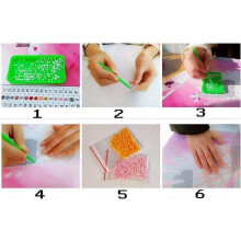 Diamant Malerei Kit Voll Bohrer DIY Strass Stickerei Kreuz Stich Kunst Handwerk für Hause Wand Dekor Charakter Foto