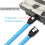 40cm  Data Cable 6.0Gbps  Both Ends Plug in  Serial Hard Disk Cable  3.0 SSD Data Cable 5