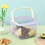 2X Metal Mesh Basket, Multi-Functional Hanging Kitchen Baskets Fruit Basket with Handle 5