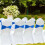 100 St Elastisk Stolknut BröLlopsdekoration SpäNne Sashes Bakstycke Hotell Hemsits Elegant Modern Banddekor, B 4