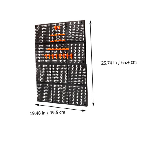 Pegboard Tool Organizer ABS Wall Mounted Shelf Rack for Garage Workshop  Load Capacity 1