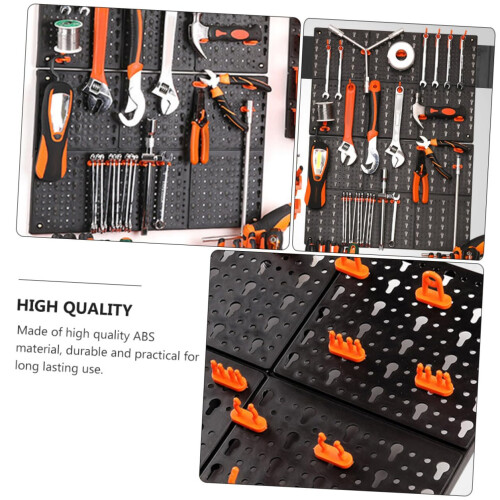 Pegboard Tool Organizer ABS Wall Mounted Shelf Rack for Garage Workshop  Load Capacity 2