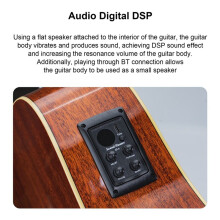 2X pour DSP Resonance Sound Pickup Guitar Resonant Pickup pour Guitare avec Microphone Externe Anti-Hurlement BT Guitar Pickup