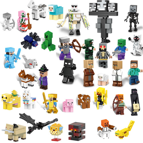 37PCS My World Series Minecraft Figures - Compatible with LEGO Bricks