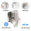 4 Pack Self Adhesive Broom Mop Holder, NoDrill Wall Mounted Organizer Rack for Kitchen Bathroom MultiColor 4