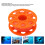 30M Fluorescent Orange Scuba Diving Finger Spool with Snap Clip 5