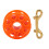 30M Fluorescent Orange Scuba Diving Finger Spool with Snap Clip 15