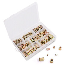 165PCS Boxed Color Steel Rivet Nuts M3/4/5/6/8/10/12 Combination Flat Rivet Nuts