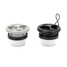 Kayak Air Valve 6 Holes Air Valve Screw Cap for Inflatable Boats Raft Kayak Airbed Air Valve Adapter Cap Black