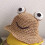 Children's Frog Straw Hat Outing Handmade Fisherman Hat 5