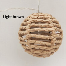 2 Set 2.5M 10LED Paper Rattan Light Decoration Christmas Festival Light String Light String