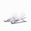 Aluminum Foldable Adjustable Laptop Stand with SixLevel Height Adjustment and Ergonomic Screen Elevation 5
