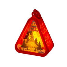 Retro-Weihnachtsnachtlicht,-Roter Weihnachtsbaum D