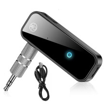 Adattatore Audio per Telefono Cellulare per Auto, Convertitore per Audio per Auto, Adattatore Due In