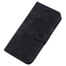 Wallet Case with Card Holder Stand Shockproof Magnetic Lily Pattern for Samsung Galaxy S24 Plus