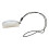 Simple PU Neck Pouches Organizers Hands Release Design-White 1