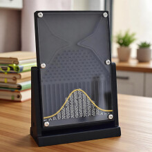 Galton Board Probability Demonstration Kit, 12x18cm Normal Distribution Model for Classroom Learning