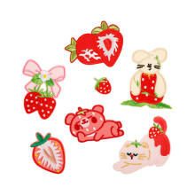 7Pcs Cartoon Animal Iron On Fabric Patches Adhesive Embroidery