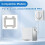 18Pcs Window Rags for  Winbot W2S/ W2S PRO Robot Vacuum Cleaner, Replacement Mop Pad Cloths Accessories 4