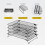 4Pcs/Lot Cooling Stands for Baking Dessert Heat Distribution 4