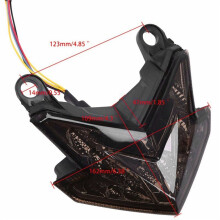 2X Taillight LED Brake Lamp Rear Tail Light Stop Cafe Racer Lamp Turn Signal Light for  Z800 2013-2016
