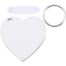 70PCS Heart Blank Board Keyring Keychain Printing Keyrings DIY Sublimation Key Chains Accessories(Double Sided)