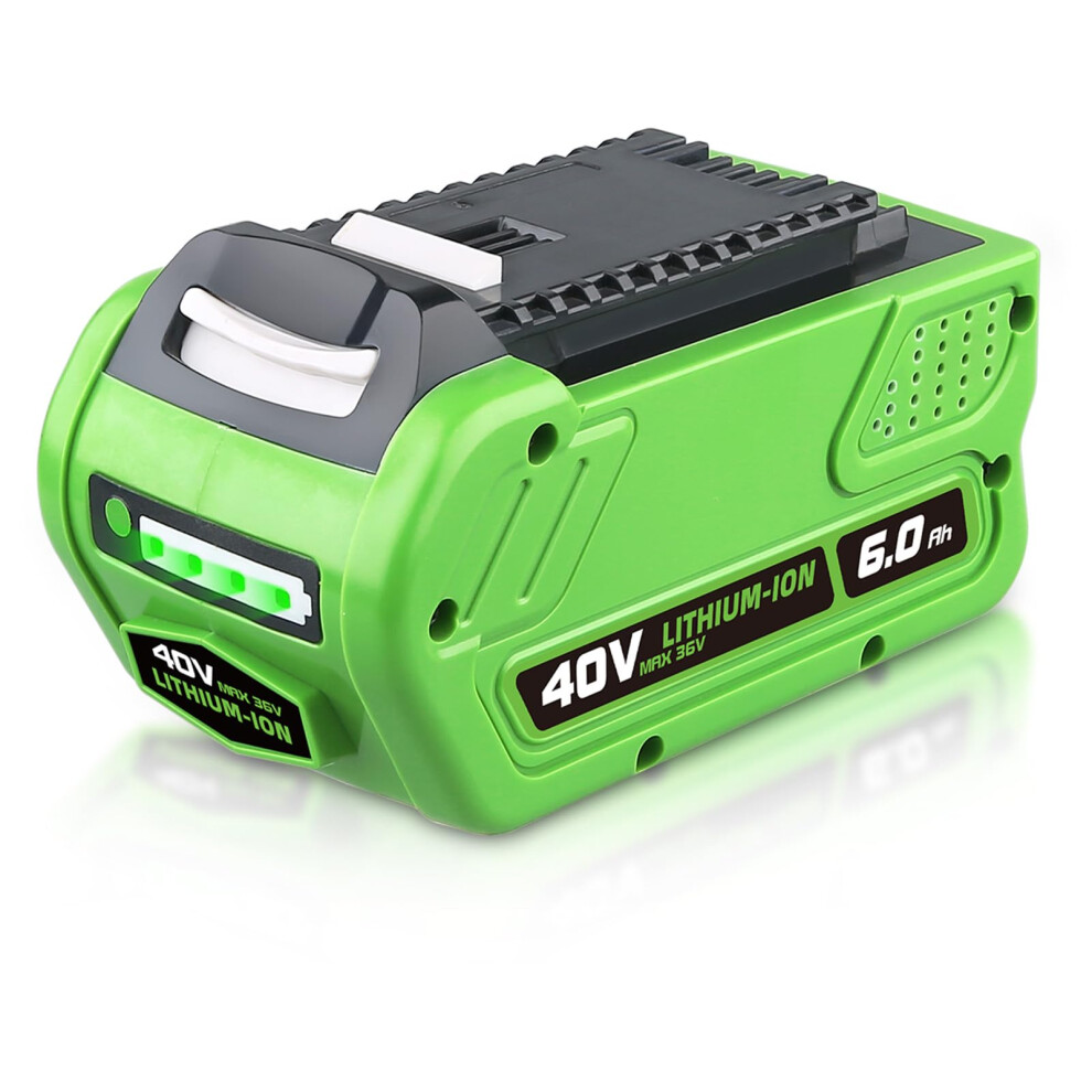 40V Battery Replacement For Greenworks 6.0Ah Lithium Ion With Extended Runtime Power And Led Indicator 9092120230574