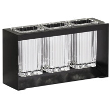 Multifunctional Chopsticks and Spoon Storage Rack Automatic Drain Cutlery Rack Kitchen Storage Tool Black