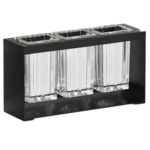 Multifunctional Chopsticks and Spoon Storage Rack Automatic Drain Cutlery Rack Kitchen Storage Tool Black