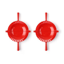 Manual Dumpling Mold Artifact Large Red Plastic Dumpling Mold Household Food Grade Dumpling Mold Clip