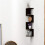 Wall Mounted Corner Storage Rack Classic Wall Rack 5 Layers Semicircular Partitions for Bookshelf Storage Decoration A 5