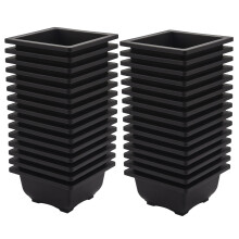 Vaso de Flores de 30 PCS 4.7 Polegadas, Vaso de Treinamento de Bonsai de PláStico Quadrado, Recipiente de Vaso de Flores Suculentas, para Jardim