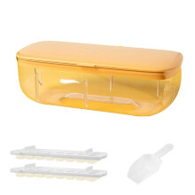48 Double Silicone Capacité Glacière Stockage Glacière Glacière Artefact Glace Congelée Réfrigérateur avec Couvercle Jaune
