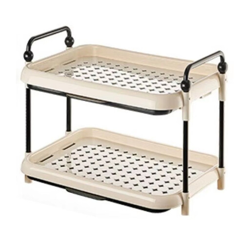 Drain Cup Holder Entrance Storage Rack Space Saving Storage Rack Double Cup Holder 1