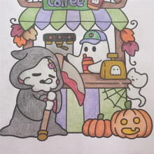 Spooky Cutie Coloring Book for Adults and Teens Featuring Adorable Creepy Creatures Cozy Hygges Moments for Relaxation
