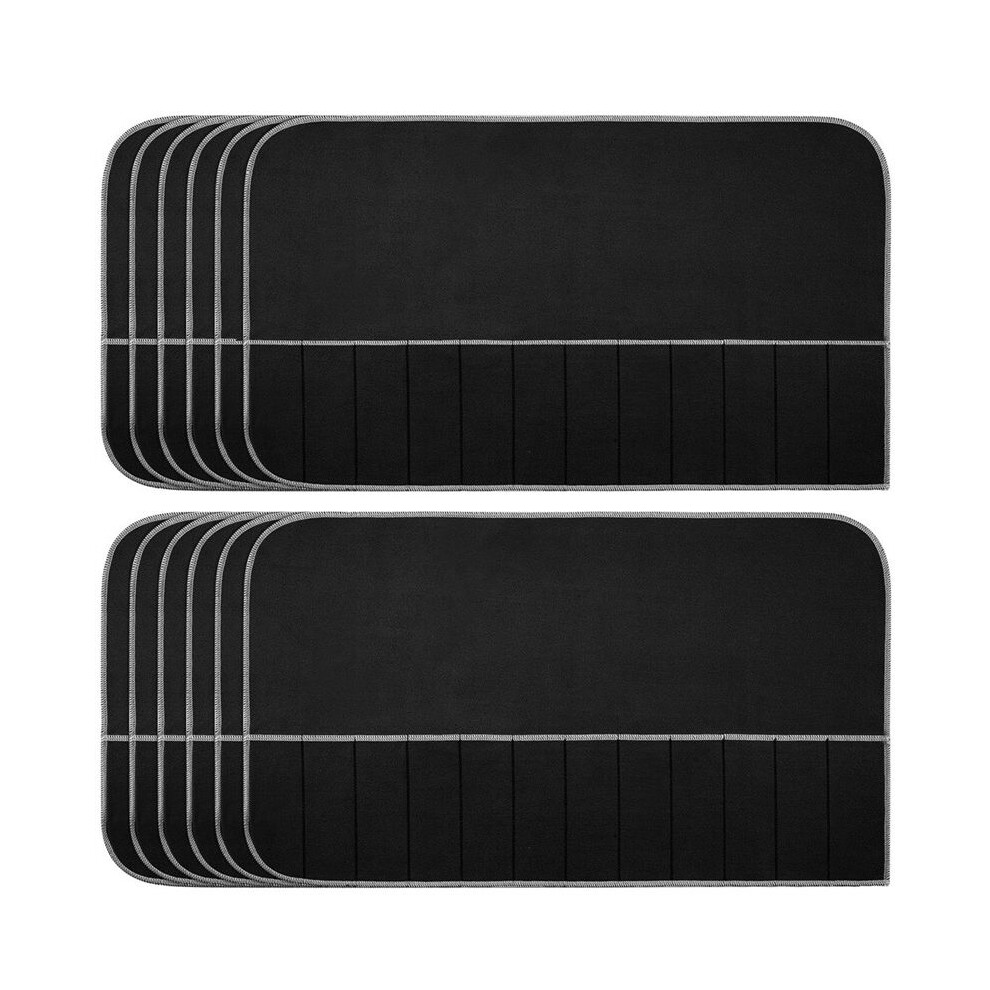 Storage Bags Storage Cloth Flatware Organizer Anti Tarnish Protector Bags 12Pcs Silver Tauoh