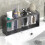 Multifunctional Chopsticks and Spoon Storage Rack Automatic Drain Cutlery Rack Kitchen Storage Tool Black 3
