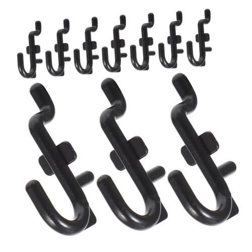10pcs Metal Pegboard Hooks for Garage Tool Organizer and Workshop Storage