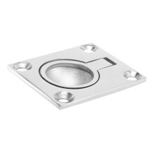 4pcs 48 x 38mm Boat Locker Hatch Cabinet Flush Mount Ring Pull Handle Marine Surfing Hardware 316 Stainless Steel