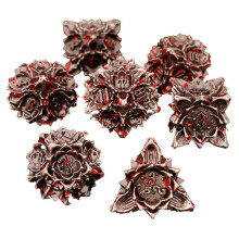 7pcs Metal Polyhedral Dice Set for RPGs, Dungeons & Dragons, Role Playing Game Dice Set,DND Metal Multi-Sided Dice Set