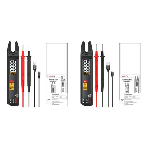 2X BSIDE U0 Digital Clamp Meter Fork  AC 100A  Ammeter Pliers TRMS Current Multimeter Voltage Electrical Tester